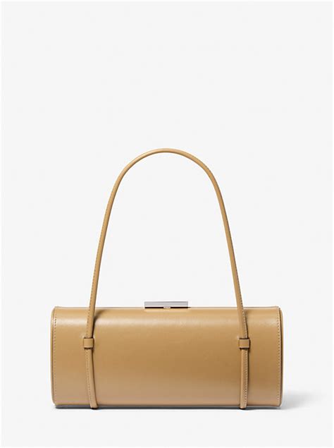 michael kors natalie bag|Michael Kors Natalie Leather Barrel Bag .